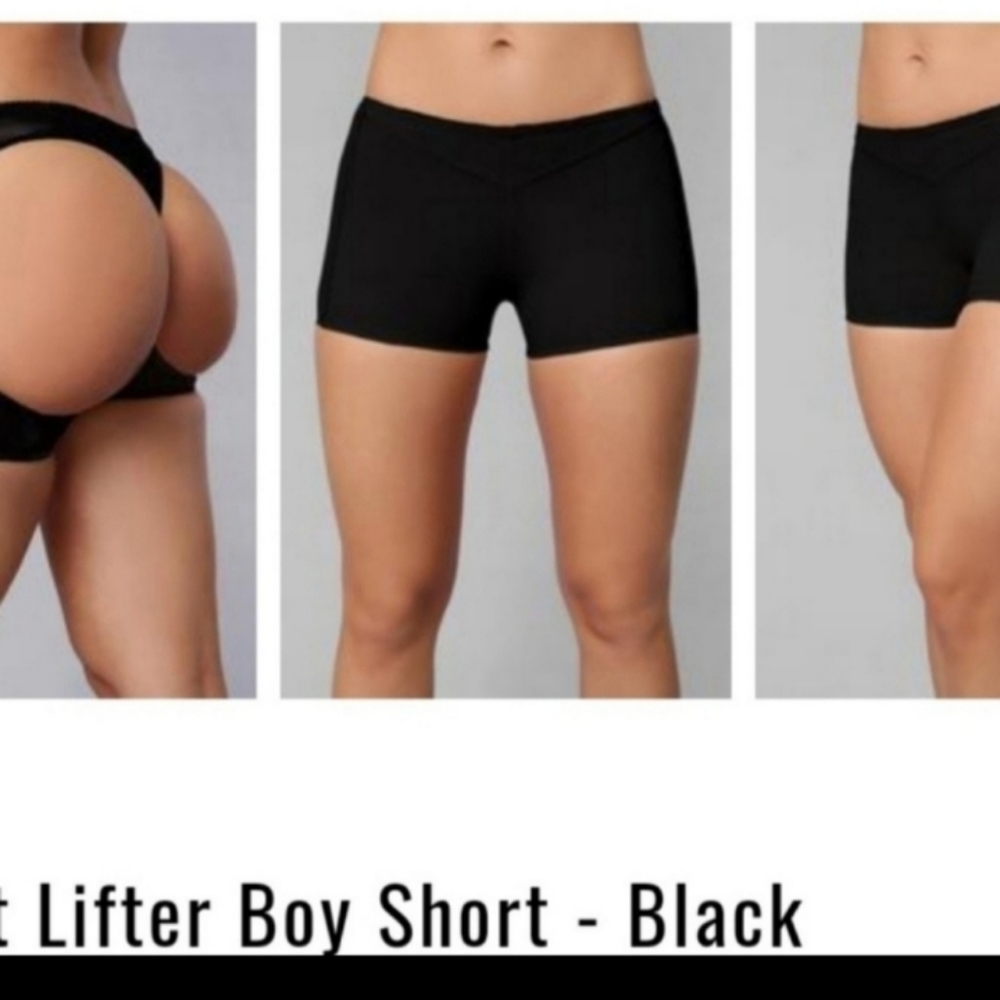Butt lifter boy shorts